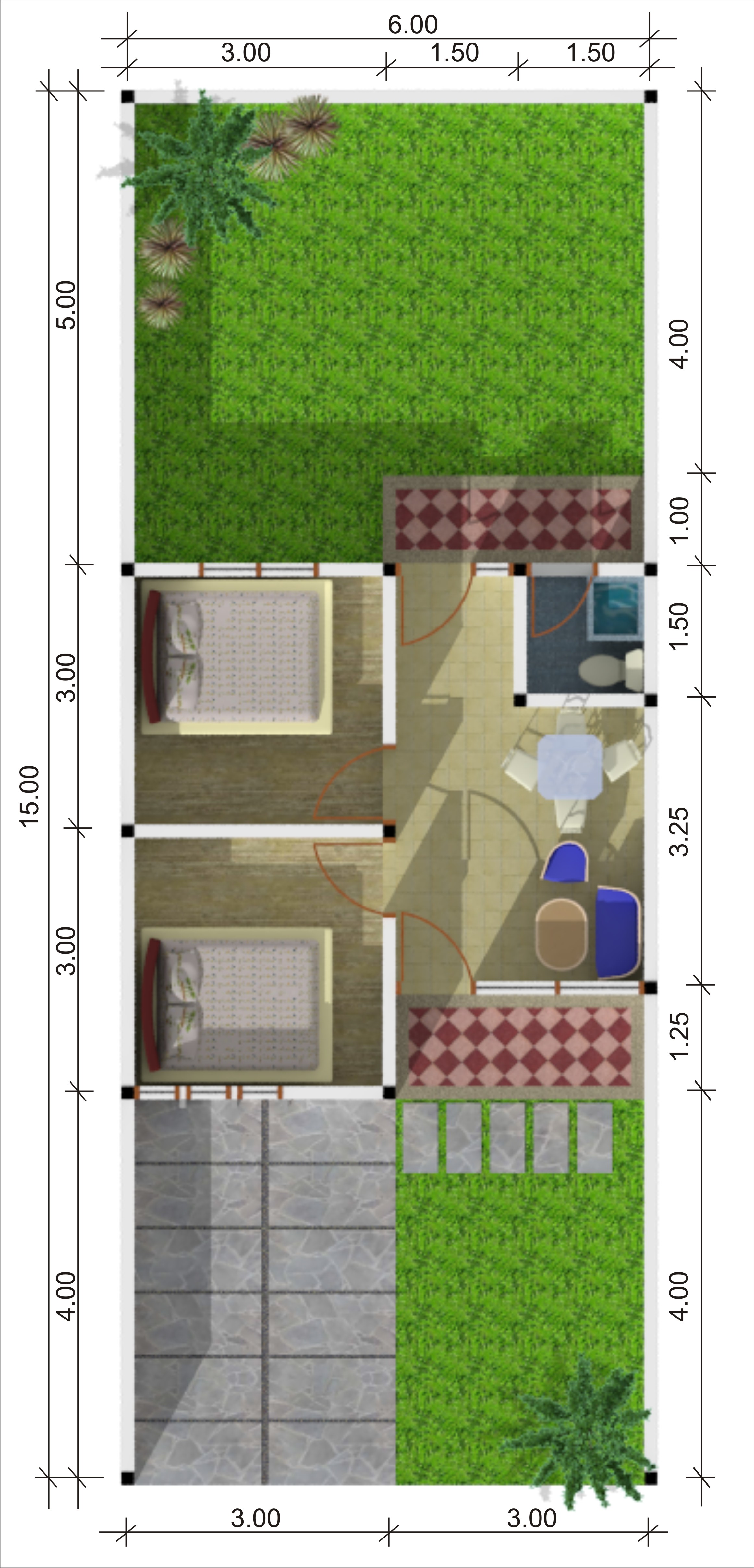 Informasi Desain Rumah Minimalis 2 Lantai Ukuran 6x7 Prosforjdacom